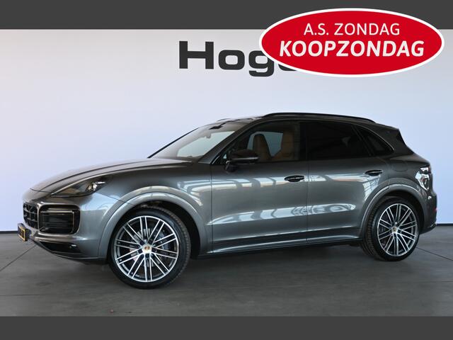 Porsche CAYENNE 3.0 E-Hybrid Panoramadak Adaptieve cruise Luchtvering Soft close 22" inch Org NL Inruil Mogelijk!