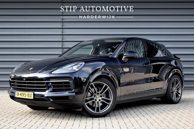 Porsche CAYENNE Coupé 3.0 E-Hybrid 462pk | Panoramadak | Sport Chrono | 360 Camera | 21'' Velgen | Luchtvering | Stuurverwarming | Stoel + Achterbankverwarming | LED Achterlichten donker |