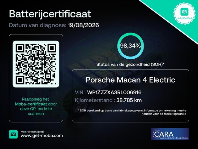 Porsche MACAN 4 100kWh | Pano | Luchtvering | PDLS | Sport Chrono | Bose | 22 inch | NL Auto |