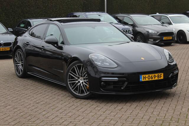 Porsche PANAMERA 2.9 4 E-Hybrid / Panoramadak / 360Camera / Achterasbesturing / 21'' / Matrix LED / Sportdesign / Sportchrono / Carbon / Bose / Stoelventilatie / Keyless / DAB / Dodehoek / ACC / Stuurverwarming