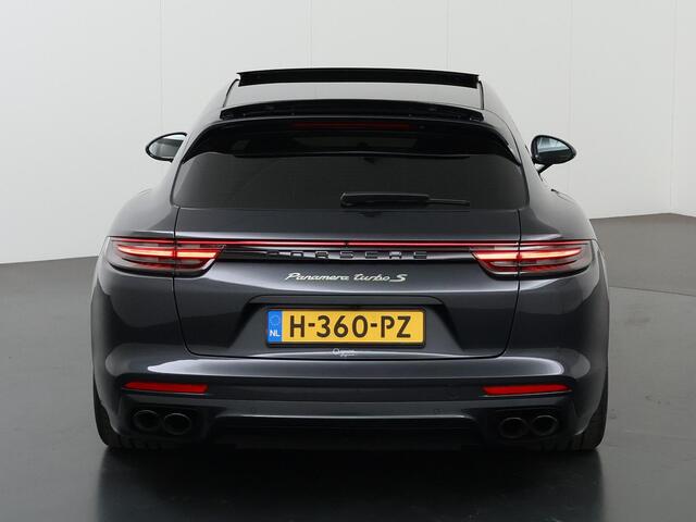 Porsche PANAMERA Sport Turismo 4.0 Turbo S E-Hybrid | Sport-Design | Vierwielbesturing | PDLS+ | Adaptieve Cruise Control | Keramisch remsysteem | 18-Wegs en Memory- Pakket | Burmester High End | Sportchrono | HUD |