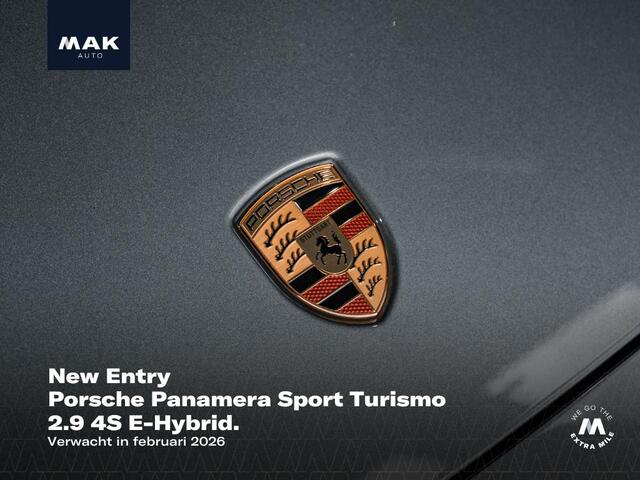 Porsche PANAMERA Sport Turismo 2.9 4S E-Hybrid, SportDesign, pano, keyless, InnoDrive, luchtv., sp.uitlaat, matrix-LED, Bose, sp.chrono, 360° camera