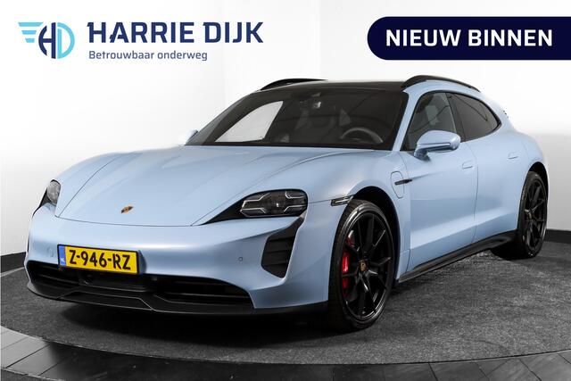 Porsche Taycan Sport Turismo GTS 93 kWh | SOH 95% | Sport Chrono | Pano | Luchtvering | Bose | ACC | 360 Camera | Stoel-+Stuuverw. | RS Spyder velgen 21" |