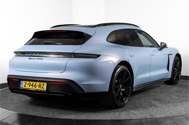 Porsche Taycan Sport Turismo GTS 93 kWh | SOH 95% | Sport Chrono | Pano | Luchtvering | Bose | ACC | 360 Camera | Stoel-+Stuuverw. | RS Spyder velgen 21" |