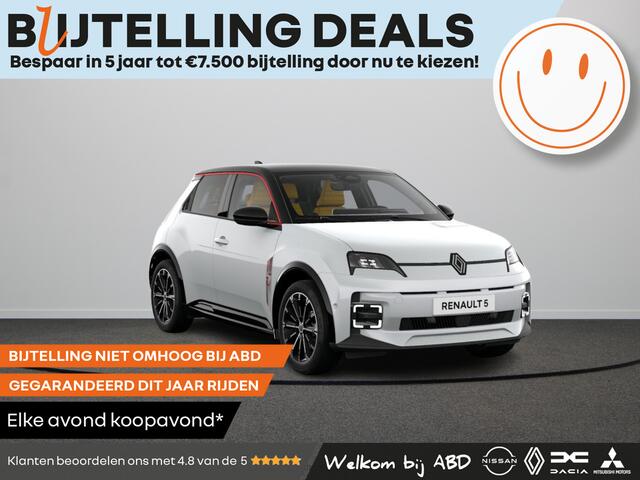 Renault 5 Iconic cinq Comfort range | Achteruitrijcamera | Elektrisch verwarmbare voorstoelen | ISOFIX-bevestigingssysteem voor kinderzitjes op passagiersstoel en op de twee buitenste zitplaatsen achter