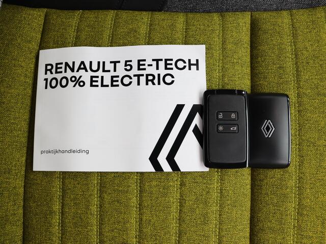 Renault 5 Iconic cinq Comfort range | Achteruitrijcamera | Elektrisch verwarmbare voorstoelen | ISOFIX-bevestigingssysteem voor kinderzitjes op passagiersstoel en op de twee buitenste zitplaatsen achter