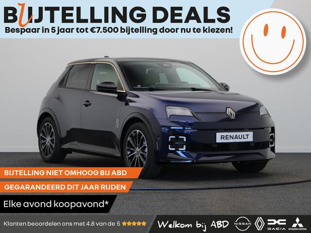 Renault 5 Iconic cinq Comfort range | Achteruitrijcamera | Elektrisch verwarmbare voorstoelen | ISOFIX-bevestigingssysteem voor kinderzitjes op passagiersstoel en op de twee buitenste zitplaatsen achter