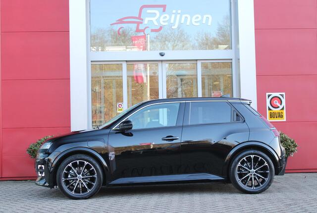 Renault 5 150PK COMFORT RANGE ICONIC CINQ 52 kWh | NAVIGATIE SYSTEEM MET GOOGLE INTERGRATIE | HARMAN KARDON PREMIUM AUDIO | FULL LED KOPLAMPEN MET MICRO-OPTICS EN FRANSE VLAG | 10"R-LINK MULTIMEDIA | 18"GRONO LICHTMETALEN VELGEN | WARM TITANIUM DAKLIJSTEN | ELEKTRI