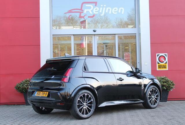 Renault 5 150PK COMFORT RANGE ICONIC CINQ 52 kWh | NAVIGATIE SYSTEEM MET GOOGLE INTERGRATIE | HARMAN KARDON PREMIUM AUDIO | FULL LED KOPLAMPEN MET MICRO-OPTICS EN FRANSE VLAG | 10"R-LINK MULTIMEDIA | 18"GRONO LICHTMETALEN VELGEN | WARM TITANIUM DAKLIJSTEN | ELEKTRI