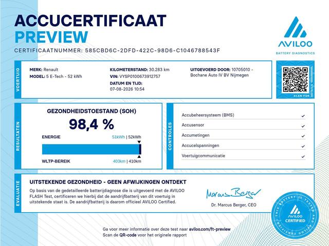 Renault 5 comfort range iconic cinq 52 kWh | Navigatie | Camera | Stoelverwarming | Harman / Kardon Audio | Adaptive Cuise Control |SOH 98% |