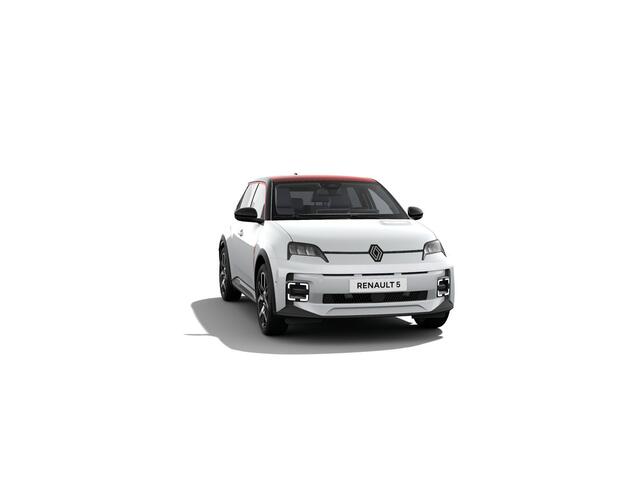 Renault 5 Techno | Achteruitrijcamera | Dakstriping single rouge | ISOFIX-bevestigingssysteem voor kinderzitjes op passagiersstoel en op de twee buitenste zitplaatsen achter