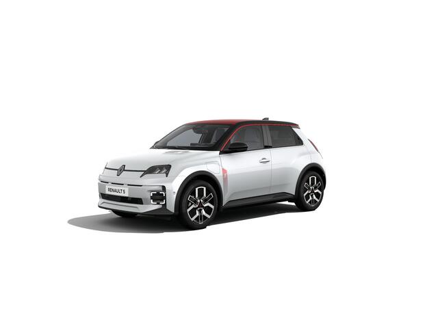 Renault 5 Techno | Achteruitrijcamera | Dakstriping single rouge | ISOFIX-bevestigingssysteem voor kinderzitjes op passagiersstoel en op de twee buitenste zitplaatsen achter
