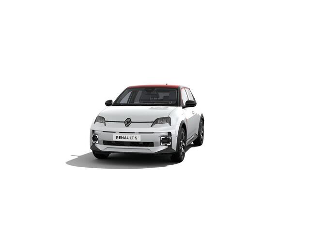 Renault 5 Techno | Achteruitrijcamera | Dakstriping single rouge | ISOFIX-bevestigingssysteem voor kinderzitjes op passagiersstoel en op de twee buitenste zitplaatsen achter