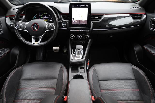 Renault Arkana 1.6 E-Tech Hybrid 145 R.S. Line DEALERONDH. LEER/ALCANTARA STUUR+STOELVERW. TREKHAAK CARPLAY CAMERA CARBON ADAPTIVE-CRUISE LANE-ASSIST DAB NAP 2XPDC 19''LMV
