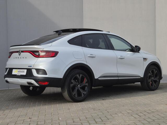 Renault Arkana 1.6 E-Tech Hybrid 145 R.S. Line Automaat / Glazen schuif- en kanteldak / Dealer onderhouden / Stuur en Stoel verwarming / Rondomzicht camera / Adaptief CC / Keyless Entry/Start / Apple Carplay Android Auto / Climate control /