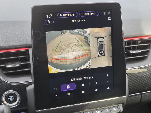 Renault Arkana 1.6 E-Tech Hybrid 145 R.S. Line Automaat / Glazen schuif- en kanteldak / Dealer onderhouden / Stuur en Stoel verwarming / Rondomzicht camera / Adaptief CC / Keyless Entry/Start / Apple Carplay Android Auto / Climate control /