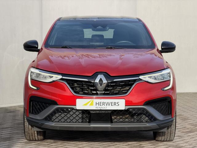 Renault Arkana 1.6 E-Tech Hybrid 145 R.S. Line / Adaptieve Cruise / Lederen Bekleding / 100 % Onderhouden / Camera / Stoel & Stuur Verwarming / Elektr. Stoelen / Dodehoek Detectie / Apple Carplay & Android Auto /