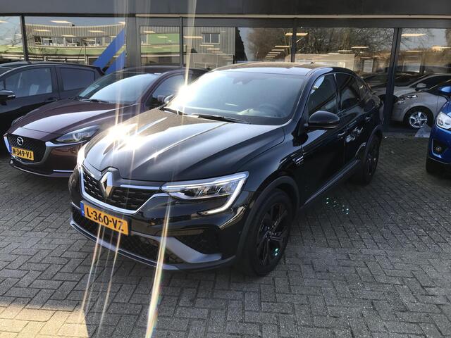 Renault Arkana 1.6 E-Tech Hybrid 145 R.S. Line , Automaat, 18 inch LMV, Leder, Camera, Clima, Navi, Adapt. Cruise, Stuur en stoelverw, PDC, LKA, Parkeerhulp, Dode hoek detectie, Active Brake