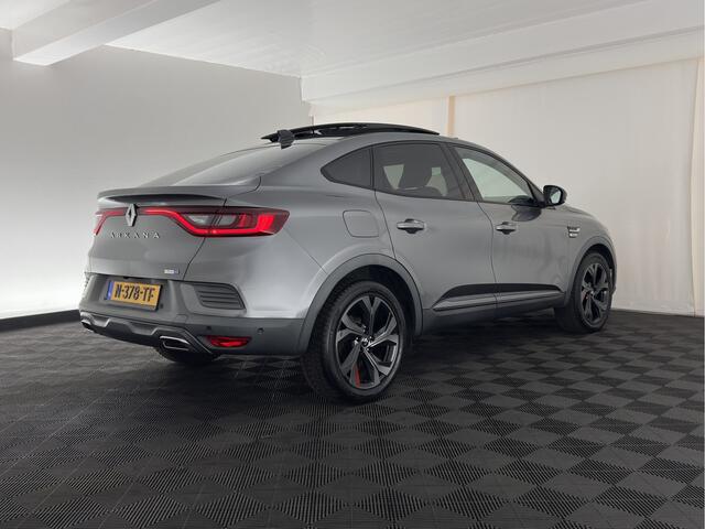 Renault Arkana 1.6 E-Tech Hybrid 145 R.S. Line (INCL-BTW) Aut. *PANO | LEATHER | FULL-LED | BLINDSPOT | CAMERA | HEATED-SPORTSEATS | KEYLESS | AMBIENTLIGHT | DIGI-COCKPIT | PRIVACY-GLASS | NAVI-FULLMAP | ECC | ADAPTIVE-CRUISE | PDC | 18"
