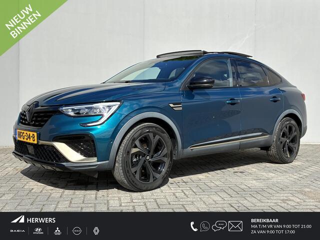 Renault Arkana 1.6 E-Tech hybrid 145 E-Tech engineered / Schuif-/Kantel dak / Stoel-/Stuurverwarming / Elektrische stoelen / Lederen Bekleding / BOSE Audio / Navigatie / Apple Carplay/Android Auto /