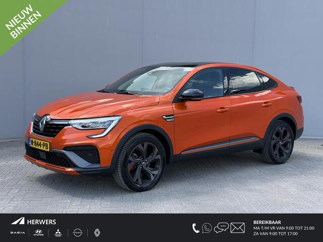 Renault Arkana 1.6 E-Tech Hybrid 145PK R.S. Line / Wegklapbare Trekhaak / Adaptief Cruise Control / Stoel & Stuurverwarming / Lederen Bekleding / Elektrische Stoelen / Dodehoek Detectie / Carbon Look Interieur Delen / Apple Carplay & Android Auto /