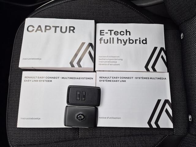Renault CAPTUR 1.6 E-Tech full hybrid 145 techno Automaat / Pack Comfort / Pack Full Screen / Apple Carplay Android Auto / Achteruitrijcamera / Stuur-, en Stoelverwarming / Glazen schuif- en kanteldak / Cruise control / Keyless Entry/Start /
