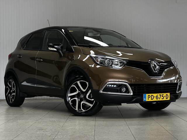 Renault CAPTUR 1.2 TCe Dynamique/ AUTOMAAT!/ Trekhaak/ 17'' LMV/ Keyless/ Navi/ Clima/ Cruise/ Elek. pakket/ Isofix/ Bluetooth/ Armsteun/ Multi. LEDER. Stuur/ Mistl./ Chroom/ PDC/ Extra getint glas.