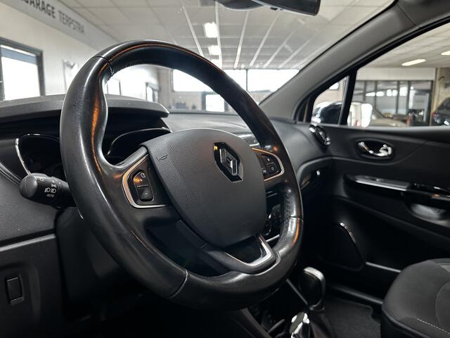 Renault CAPTUR 1.2 TCe Dynamique/ AUTOMAAT!/ Trekhaak/ 17'' LMV/ Keyless/ Navi/ Clima/ Cruise/ Elek. pakket/ Isofix/ Bluetooth/ Armsteun/ Multi. LEDER. Stuur/ Mistl./ Chroom/ PDC/ Extra getint glas.