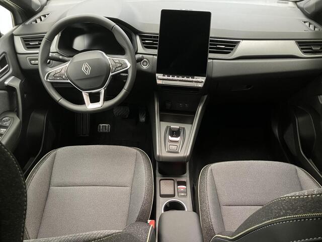 Renault CAPTUR 1.8 E-Tech full hybrid 160 techno / Gris Rafale Black / Nieuw, Direct Leverbaar / 18 Inch Wielen / Apple CarPlay/Android Auto / Climate Control / Adaptive Cruise Control / Camera / Reservewiel /