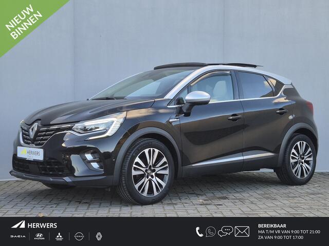 Renault CAPTUR 1.3 TCe 140 Initiale Paris Automaat / Dealer onderhouden / Trekgewicht 1500 kg / Glazen schuif- en kanteldak / Rondomzicht camera / Bose Audio Systeem / Stuur-, en Stoel verwarming / Apple Carplay Android Auto / Cruise control /