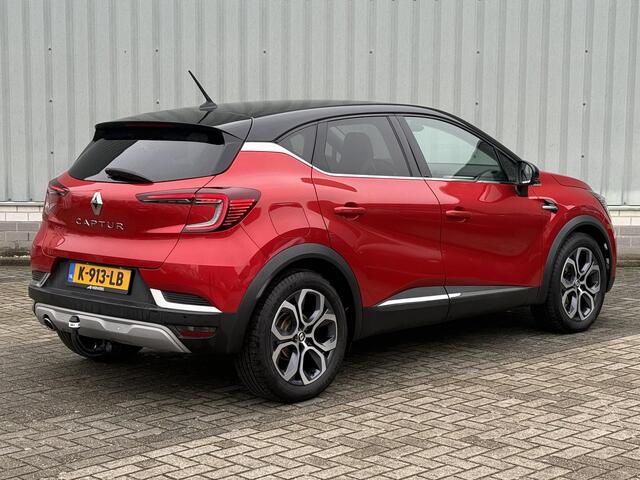 Renault CAPTUR 1.3 TCe 140 Intens / NL Auto / Dealer Onderhouden / Trekhaak 1500 KG / Camera / Navigatie / Apple CarPlay/Android Auto / Verwarmde Voorruit / Stuurverwarming / Adaptive Cruise Control / Half Lederen Bekleding /