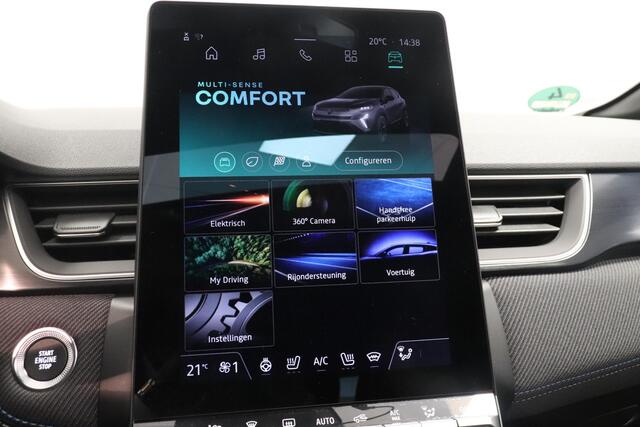 Renault CAPTUR 1.6 E-Tech full hybrid 145 esprit Alpine | Panoramadak | Harman Kardon | 360° Camera | Stoelverwarming |