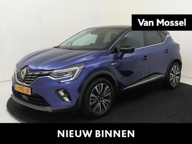 Renault CAPTUR 1.3 TCe 140 Initiale Paris | Apple Carplay/Android | cruise control adaptief | dodehoek detectie | electronic climate control | LED koplampen | lichtmetalen velgen 18" | luxe lederen bekleding | navigatiesysteem full map | rijstrooksensor met correctie | 