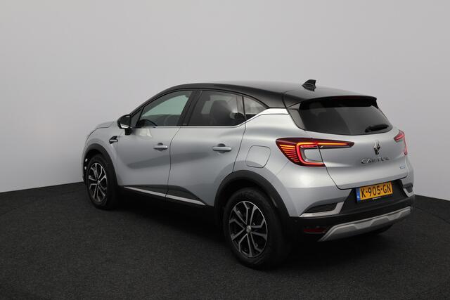 Renault CAPTUR 1.6 E-Tech Plug-in Hybrid 160 Intens/ Automaat!/ Trekhaak/ LED Koplampen/ 360 Cam/ Virtual Cockpit/ Dodehoekdetc./ 17''LMV/ Keyless/ Apple+android/ DAB+/ Half-LEDER/ Clima/ Navi/ Cruise/ Bluetooth/ Multi.LEDER.Stuur/ PDC V+A.