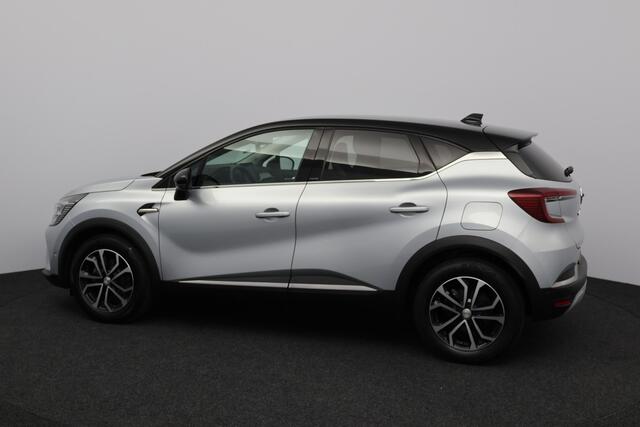 Renault CAPTUR 1.6 E-Tech Plug-in Hybrid 160 Intens/ Automaat!/ Trekhaak/ LED Koplampen/ 360 Cam/ Virtual Cockpit/ Dodehoekdetc./ 17''LMV/ Keyless/ Apple+android/ DAB+/ Half-LEDER/ Clima/ Navi/ Cruise/ Bluetooth/ Multi.LEDER.Stuur/ PDC V+A.