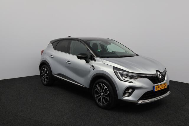 Renault CAPTUR 1.6 E-Tech Plug-in Hybrid 160 Intens/ Automaat!/ Trekhaak/ LED Koplampen/ 360 Cam/ Virtual Cockpit/ Dodehoekdetc./ 17''LMV/ Keyless/ Apple+android/ DAB+/ Half-LEDER/ Clima/ Navi/ Cruise/ Bluetooth/ Multi.LEDER.Stuur/ PDC V+A.