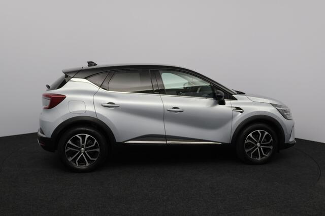 Renault CAPTUR 1.6 E-Tech Plug-in Hybrid 160 Intens/ Automaat!/ Trekhaak/ LED Koplampen/ 360 Cam/ Virtual Cockpit/ Dodehoekdetc./ 17''LMV/ Keyless/ Apple+android/ DAB+/ Half-LEDER/ Clima/ Navi/ Cruise/ Bluetooth/ Multi.LEDER.Stuur/ PDC V+A.