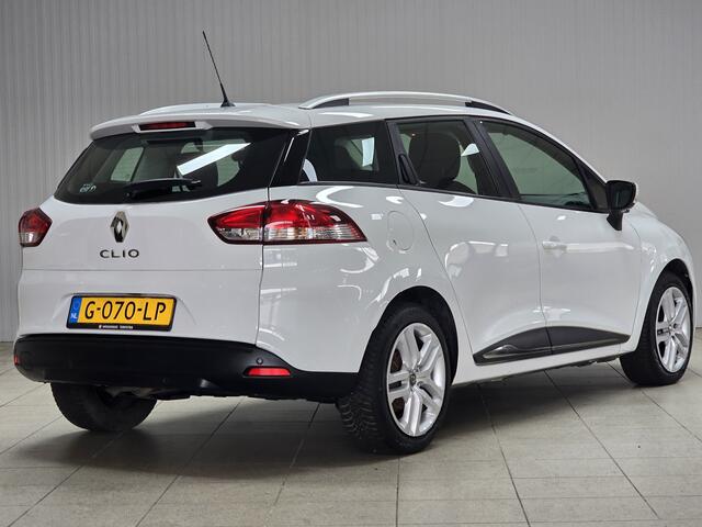 Renault CLIO Estate 0.9 TCe Zen/ Facelift!/ DAB+/ Navi/ Airco/ Cruise/ Elek. pakket/ Isofix/ Bluetooth/ Multi. Stuur/ Chroom/ PDC/ LED Dagrijverl./ Dakrails.