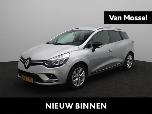 Renault CLIO Estate TCe 90 Limited | Medianav | Airco | Lichtmetalen velgen | Parkeersensoren achter | Omlijsting ramen in Chrome | Renault Handsfree card | Metaalkleur |