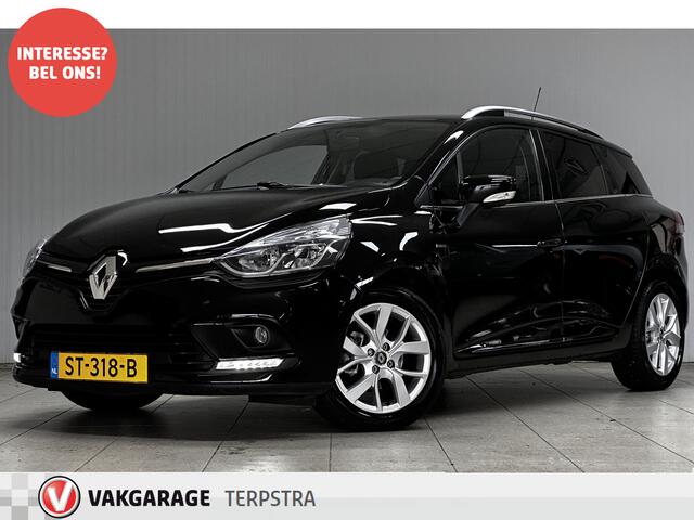 Renault CLIO Estate 0.9 TCe Limited/ Keyless/ Navi/ Airco/ Cruise/ Elek. pakket/ Isofix/ Bluetooth/ Armsteun/ Multi. LEDER. Stuur/ 16'' LMV/ Mistl./ PDC/ Extra getint glas/ Chroom/ Dakrails.