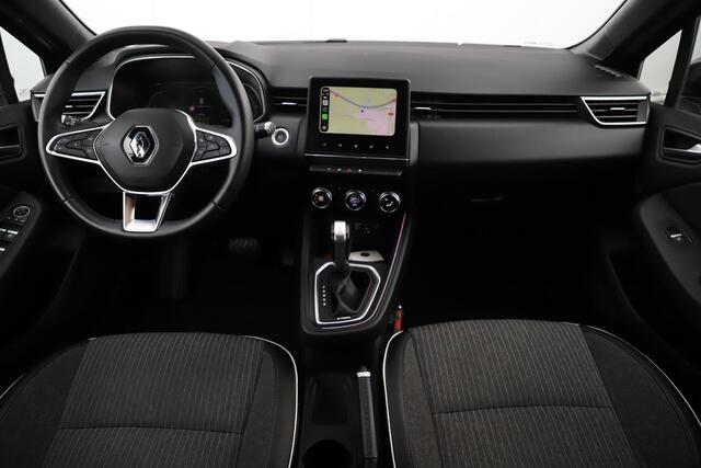 Renault CLIO 1.6 E-Tech Hybrid 140 Intens 140PK Automaat Half Leder Keyless 16 inch LMV Sfeerverlichting LED Navigatie Carplay Android Rijstrooksensor Climate Cruise Control Parkeersensor