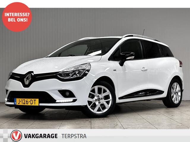 Renault CLIO Estate 0.9 TCe Limited/ 16'' LMV/ Apple + Android/ DAB+/ Keyless/ Navi/ Airco/ Cruise/ Elek. pakket/ Isofix/ Bluetooth/ Armsteun/ Multi. LEDER. Stuur/ Mistl./ PDC/ Chroom/ Extra getint glas.