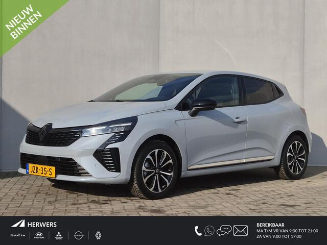 Renault CLIO 1.6 E-Tech Full Hybrid 145 techno Automaat / Fabrieksgarantie tot 05-2027 / All Season Banden / 360 Graden Camera / Stoel & Stuurverwarming / Apple Carplay & Android Auto / Cruise Control / Draadloze Telefoon Lader /