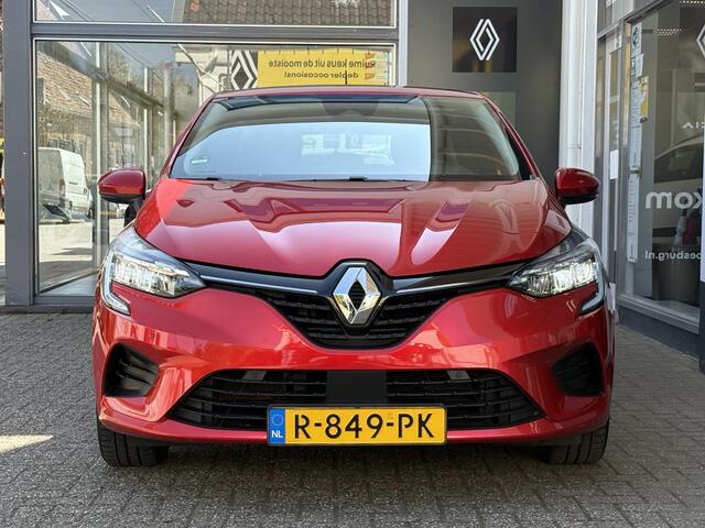 Renault CLIO V 1.6 E-Tech Hybrid 145 Evolution Dealeronderhouden | All seasonbanden | Parkeersensoren voor + achter | Premium kleur rouge flamme | Armsteun | Easylink navigatiesysteem | Apple Carplay/Android Auto