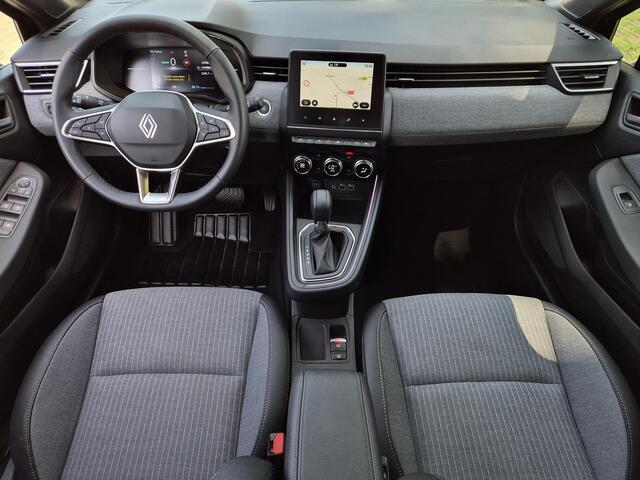 Renault CLIO 1.6 E-Tech Full Hybrid 145 techno / Fabrieksgarantie tot 09-2027 / All season banden / Rondomzicht camera / Stuur- & Stoelverwarming / Navigatie / Cruise control / Apple Carplay Android Auto / Climate control / Keyless Enrty/Start /