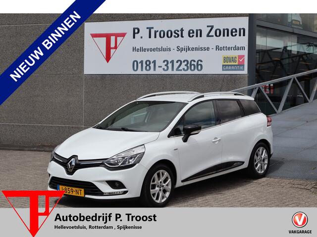 Renault CLIO Estate 0.9 TCe Limited Nederlandse auto! Navigatie/Parkeersensoren/Cruise control/Keyless/Bluetooth/Airco/Bass reflex audio/Elektrische ramen/Elektrisch verstelbare spiegels/16'' Lichtmetalen velgen.