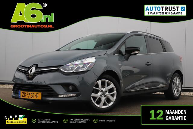 Renault CLIO Estate 0.9 TCe Limited Nardo Grey 16 inch LMV Keyless Navigatie Carplay Airco Cruise Control