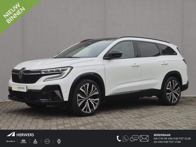 Renault ESPACE E-Tech full hybrid 200 iconic 7p. Automaat / 7 Persoons / / Dealer onderhouden / Fabrieksgarantie tot 02-2027 / Pack Harman Kardon premium sound / Pack Advanced Drive Assist / Trekgewicht 1500 kg / Allseason banden / HUD / Panoramadak /
