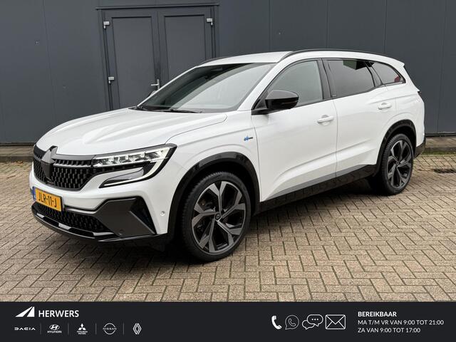 Renault ESPACE E-Tech full hybrid 200 esprit Alpine 7p. / Fabrieksgarantie tot 02-2027 / Dealer onderhouden / 7 persoons / 1.500 kg trekgewicht / Elektrische stoelen met massage functie / Elektrische klep / HUD / Camera 360° / Navi / Apple Carplay Android / 20" LM wiel
