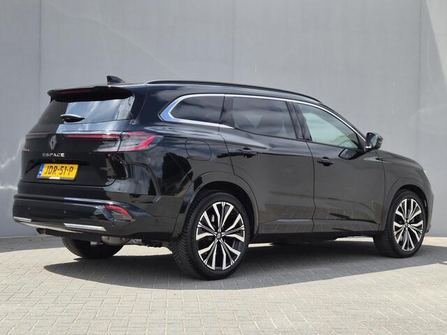 Renault ESPACE E-Tech full hybrid 200 iconic 7p. / Fabrieksgarantie tot 09-2027 / Panoramadak / Harman Kardon / Pack Advanced Drive / All season banden / Trekgewicht 1500 kg / Elektrische achterklep / Stuur- Stoel & Voorruit verwarming / Rondomzicht camera /